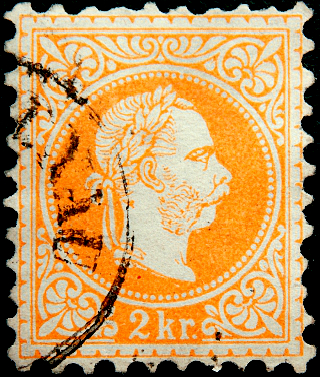 Австрия 1867 год . Император Франц Иосиф . 002 кр. Каталог 3,0 €. (1) 